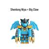 Divine Dragon Form: Two-Color Long Claws Brick Figure Set - Compatible Educational Toy for Boys