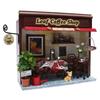 Billy Handmade Dollhouse Kit Corner Shop Kit Leaf Coffee Shop 8787