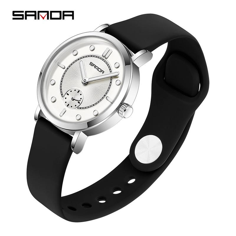 SANDA Women s Fashionable High-End Quartz Watch – Simple, Youthful Design