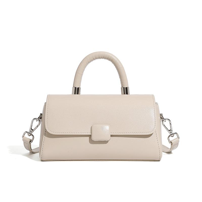 Leather Handbag Women's New Bag Light Luxury Niche High-end Single Shoulder Messenger Bag Light and Versatile Small