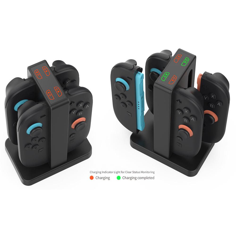 DOBE FOMIS ELECTRONICS TNS-3192B For Nintendo Switch 2 Joy-Con Controller Charging Dock 4-Slot Charger with LED Indicator