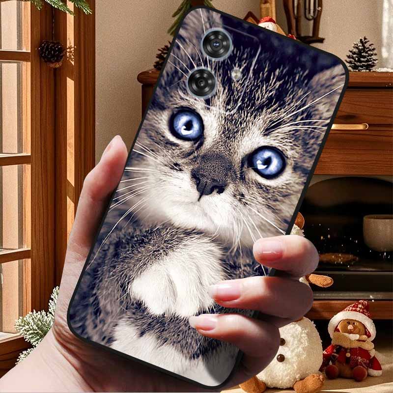 For Moto G84 G54 5G Case Fashion Soft TPU Silicone Bumper Phone Cover for Motorola Moto G84 5G MotoG54 G 54 84 Coque Capa Cats