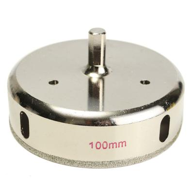 100mm Diamond Coated Drill Bit Hole Saw Cutter for Glass Tile Ceramic Marble
