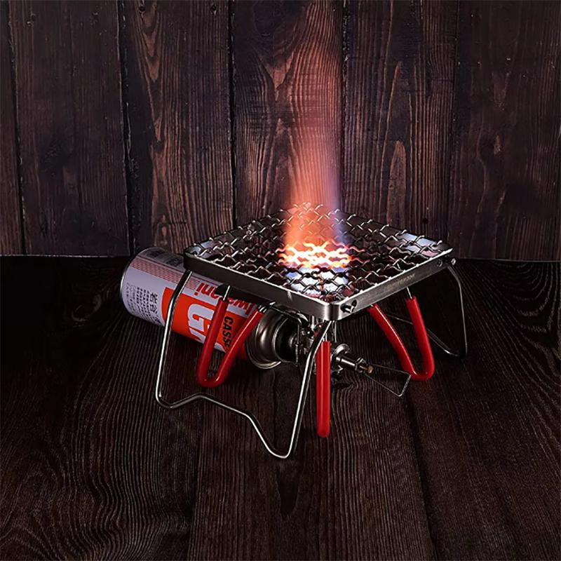 Outdoor Folding Grill Gas Barbecue Tool BBQ Portable Mini Campfire For Camping Picnic Grate Stainless Steel Stove Stand