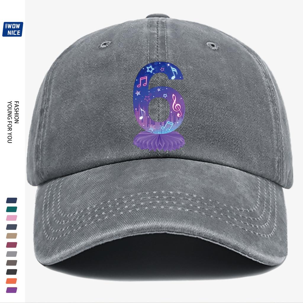 D-Dur pc Musik Sternenlicht Ohne Aufdruck Baseballkappe KPOP-Gruppe Flaches Muster Note Stern Dekor Slim Fit Trendig Treffen