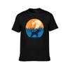 Beagle Dog Silhouette Sunset Mountain Forest beagle lover TShirt Casual All Match Tee Shirt for Men