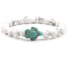 New Sea Turtle Beads Bracelets For Women Men Classic 14 Colors Natural Stone Elastic Friendship Bracelet Beach Jewelry Gifts