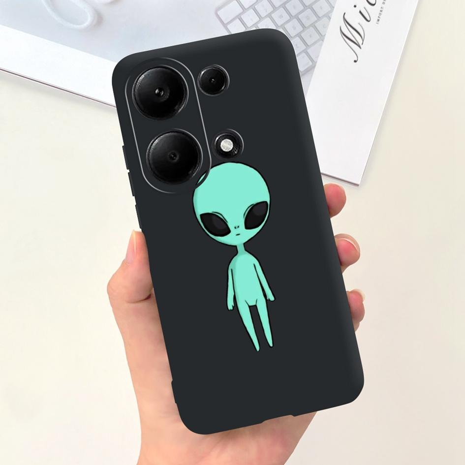 For Xiaomi Redmi Note 13 Pro 4G 2024 Case Cute Love Heart Cactus Soft Matte TPU Cover For Xiaomi Poco M6 Pro 4G Note13 Pro Coque