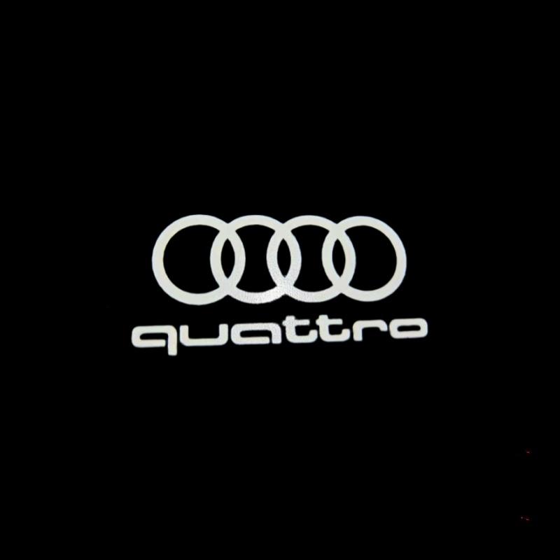 For Audi 8L 2PCS for Audi RS S LINE S3 S4 S5 Quattro Q7 Q5 A3 A5 A7 A6L A4L A8L R8 LED Car Door HD Laser Projector Lights Door Welcome Lamp