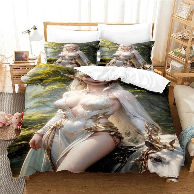 Sexy 3D Beauty Bedding Set Bed Cover Set Lovers Bedding Kids Luxury King Size Comforter Bedding Sets Queen Duvet Cover Set