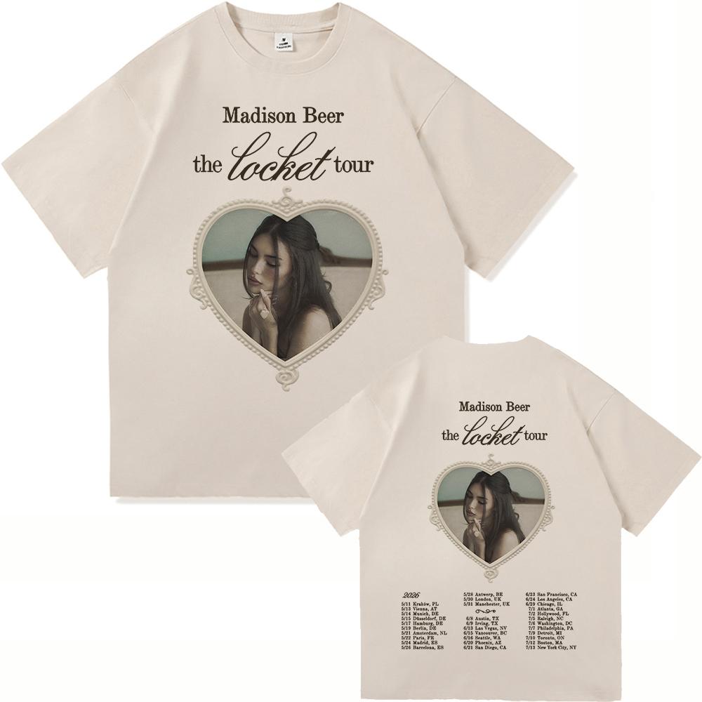 

Madison Beer The Locket Tour 2026 Tee Shirt Fashion Menwomen Clothing Harajuku High Quality Tops Cotton TShirts Vintage 4XL