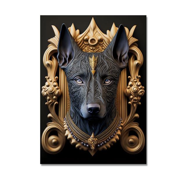 Metal Sculpture Gorilla King Canvas Painting Print Golden Lion Tiger Deer Bull Poster Art Animal Statue Picture Wall Decoration