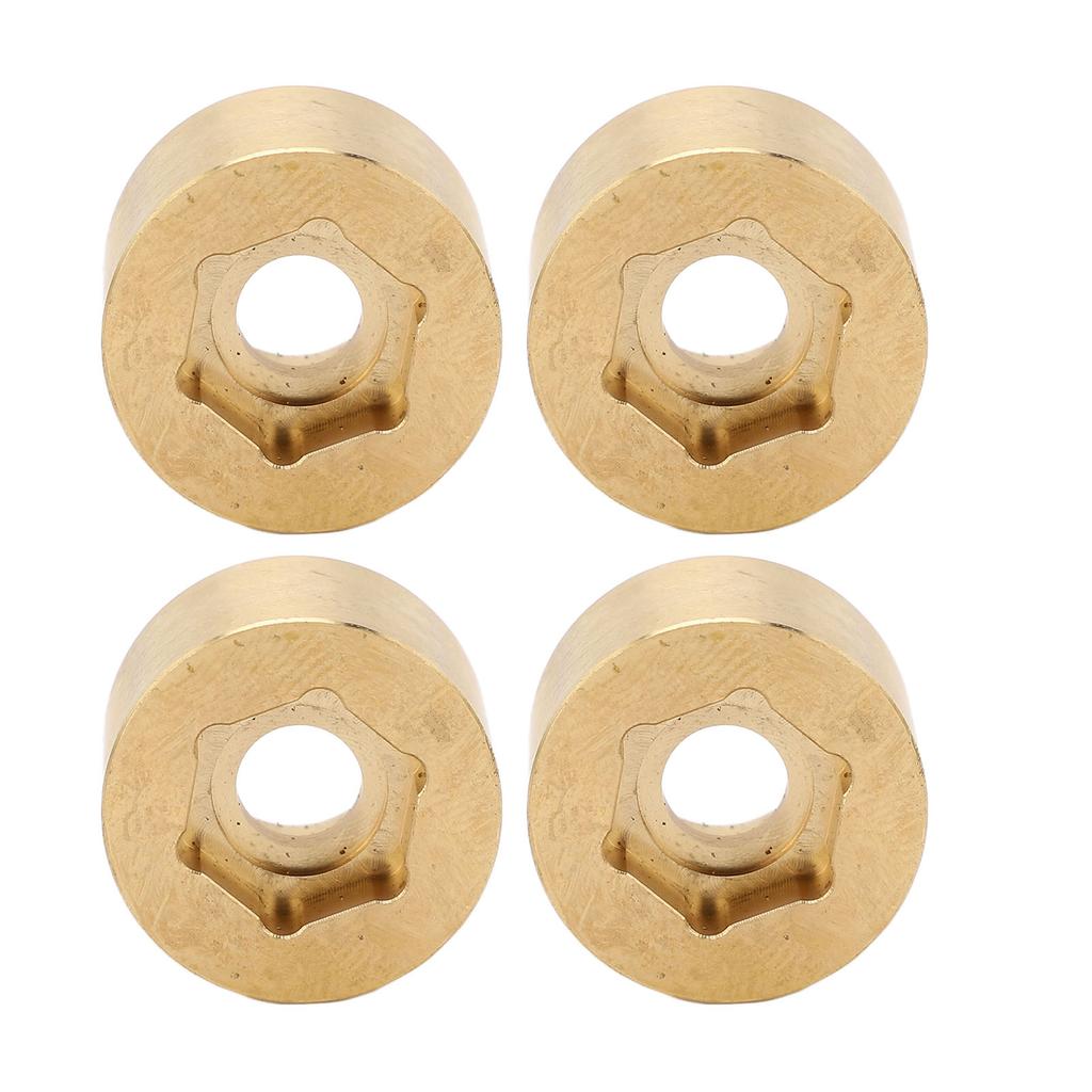 4Pcs Wheel Hex Hub Widen Brass Weight Wear Proof Wheel Hex Widen Adapter for 1.9in 2.2in Hub