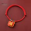 Cat Collar Pet Vibrant Color Adjustable Friendly to Skin Wear Resistant Ultra-Light Dress Dog Up Polyester Chinese New Year Lucky Red Pendant