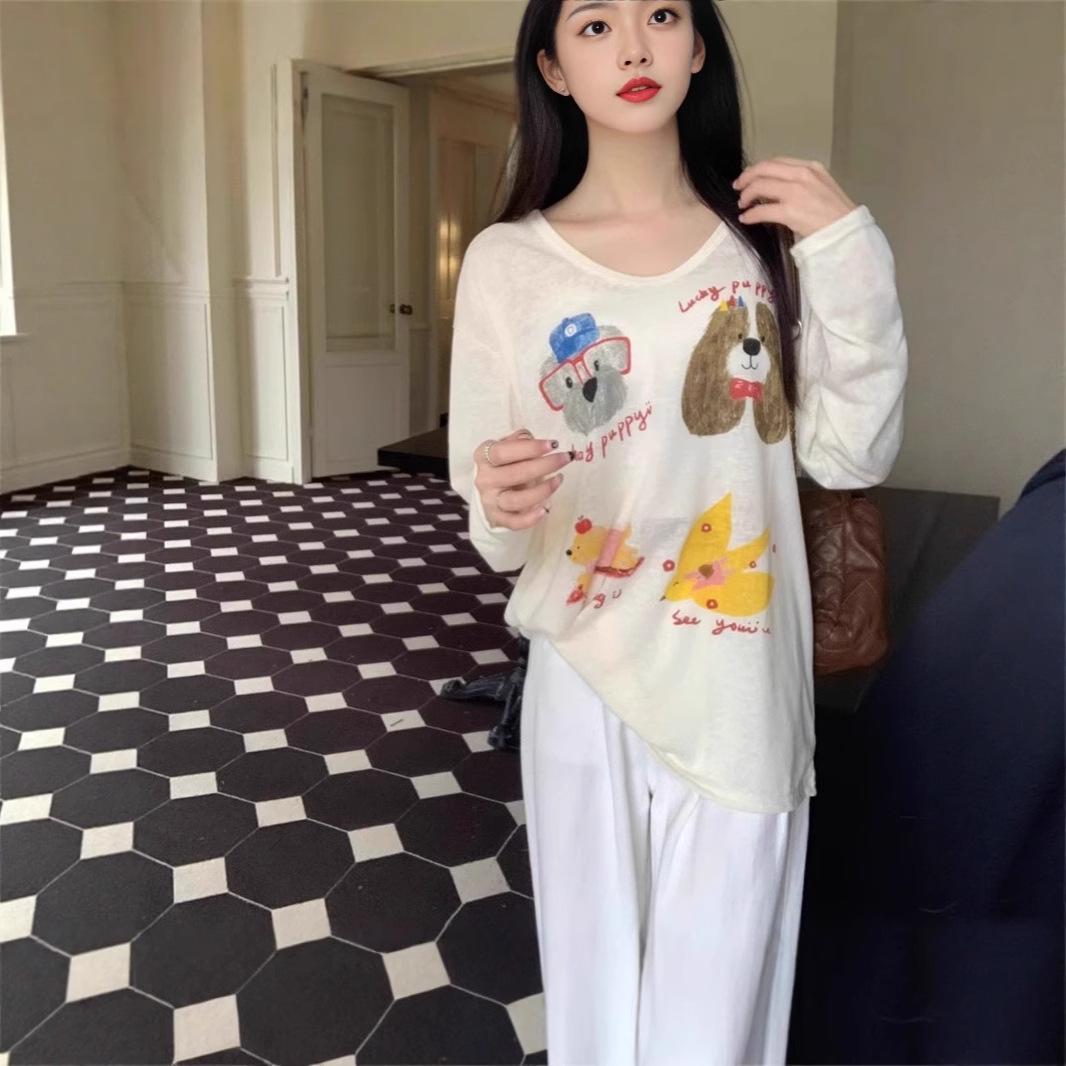 

Женский тонкий топ с длинным рукавом для защиты от солнца – Весенняя мода, кардиган свободного кроя XL серый