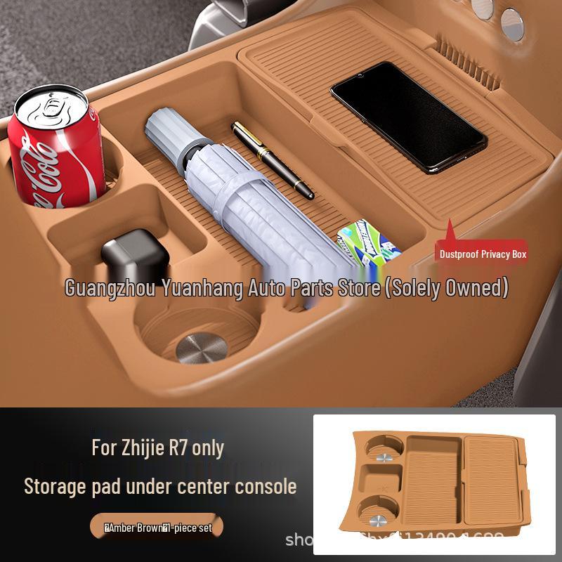 2024 Zhiji R7 Center Console Glasses and Storage Box Organizer
