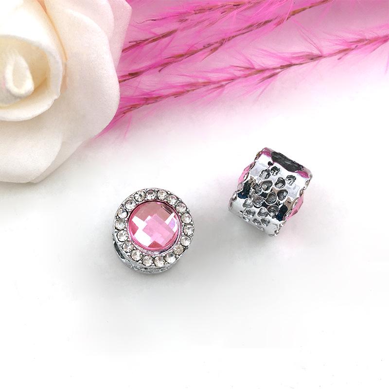 

UV Gold Point Drill Large Hole Bead, 11x10mm, European & American Style DIY Bracelet Charm.