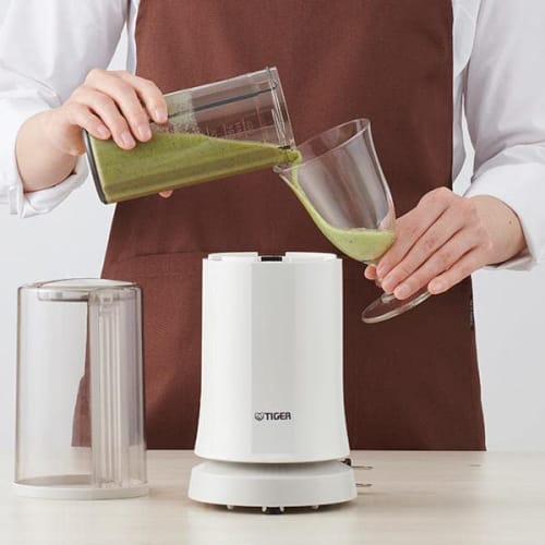 Tiger Thermos (TIGER) Mixer 400ml Mixer Juicer Smoothie Cup/Lid Dishwasher Safe Silky White SKR-W400WS
