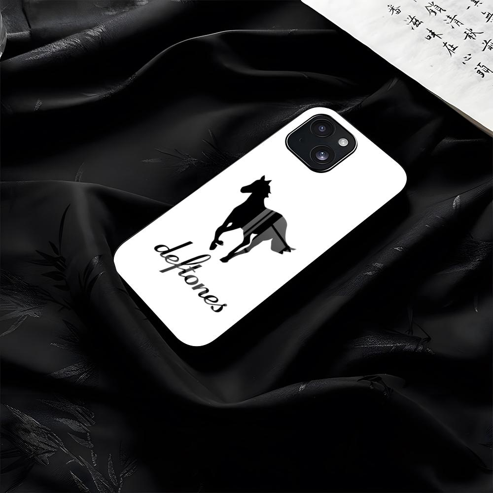 

D-Deftones-Band Horse Phone Case For IPhone 17 Pro Max 16 15 14 Pro Max 13 11 Plus Glass Cover iPhone 15