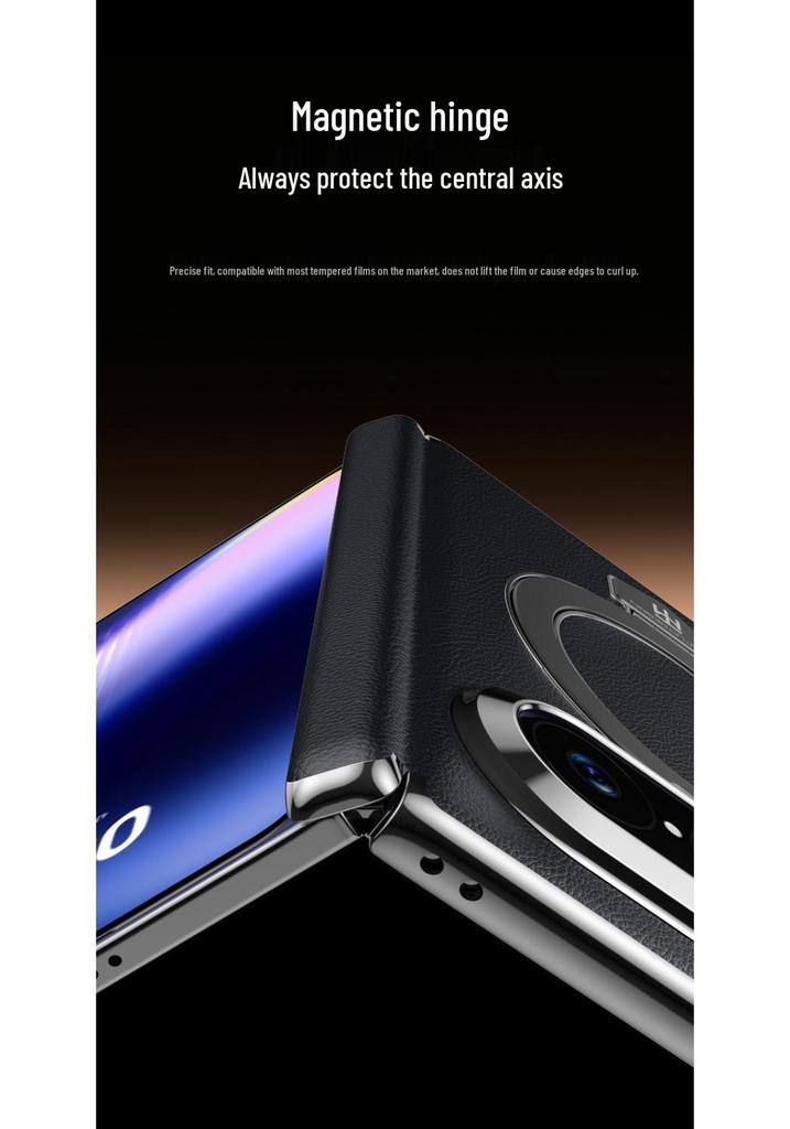 Funda Coleccionista para Teléfono Plegable Huawei Pura X Max con Soporte - Modelo Protector Electroplateado