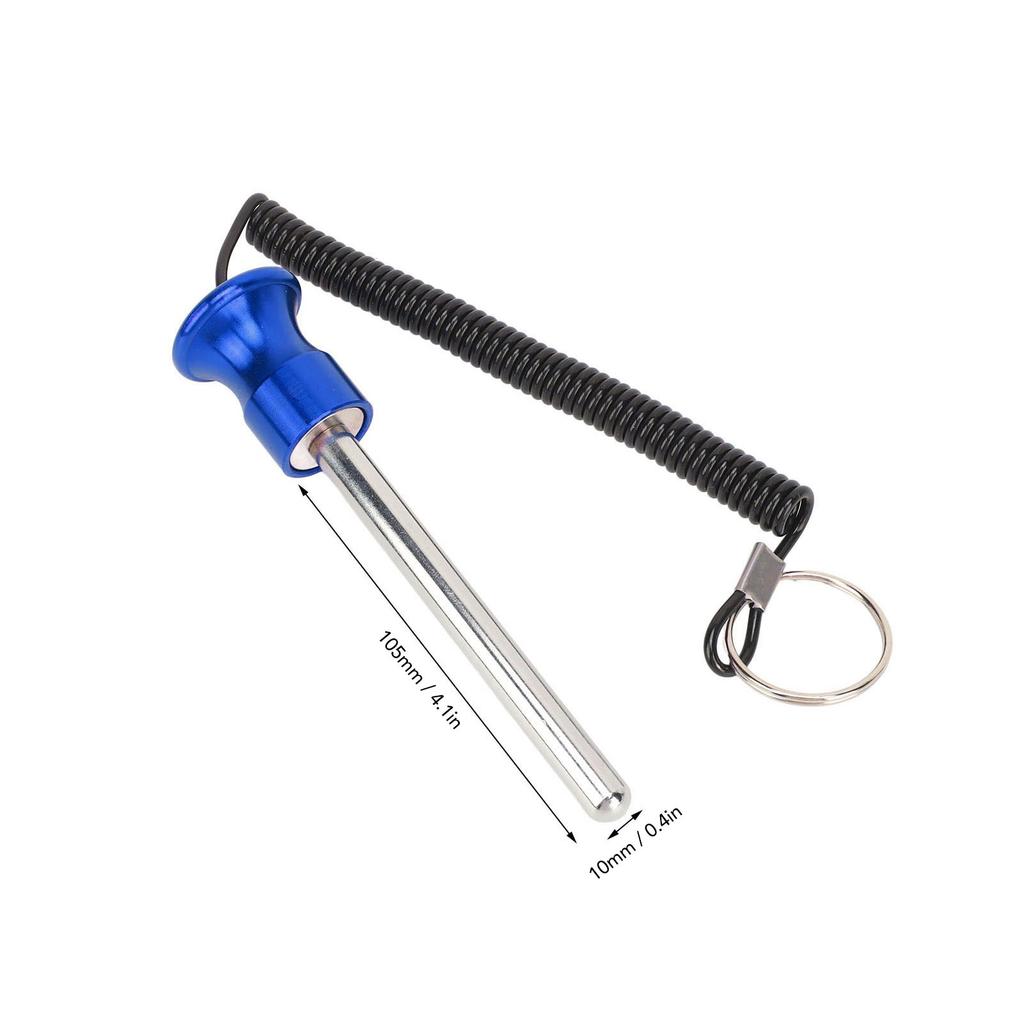 Gym Weight Stack Pin with Lanyard Enhanced Security Selector Lock Pin Gym Accessory for Workout Fitness Exercise Blue 10mm 105mm