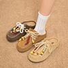 Fashion 2025 NEW Fashion Colored Beads Lace Up Casual Shoes Women 2025 Autumn Comfort Round Toe Sneakers Soft Non Slip Shoes