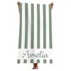 Name Beach Towel Navy Stripe Polyester Bath Towel Quick Dry Sandproof Large Blanket for Summer Vacation Seaside Gift Towel