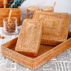 Hand Woven Basket Decorative Storage Basket for Kitchen Countertop Coffee Table