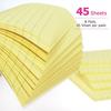 Early Buy 6 Pads Lined Sticky Notes with Lines 4x6 Self-Stick Notes Bright Color Sticky Notes, 45 Sheets/Pad (Yellow)