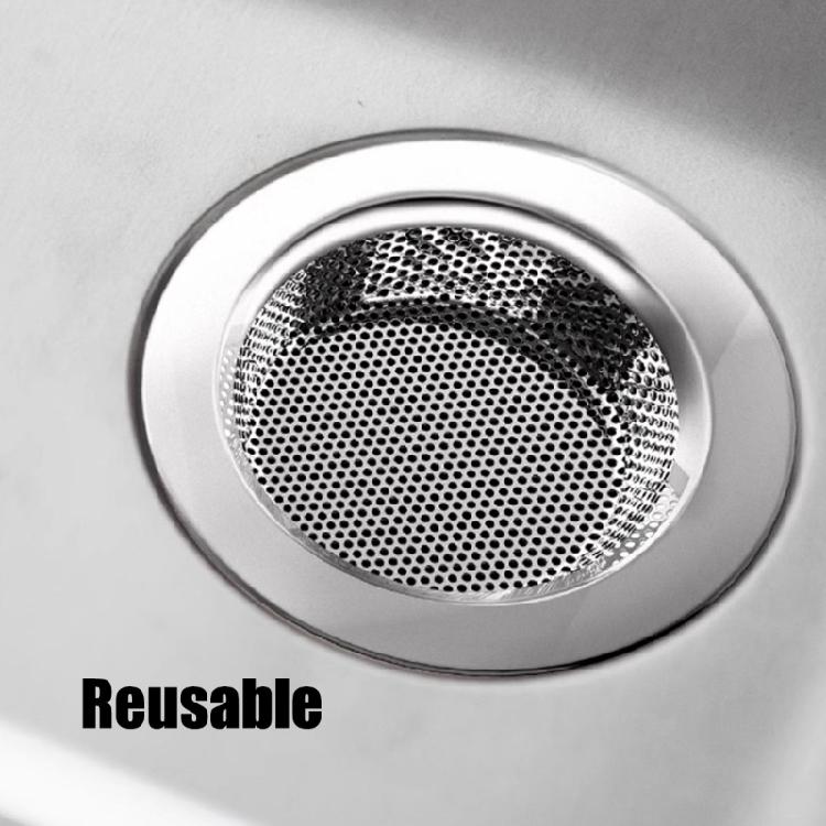3Pcs Metal Sink Strainer Basket Food Scrap Collector Bathroom Bathtub Drain Strainer Stainless Steels Drain Hair Catcher