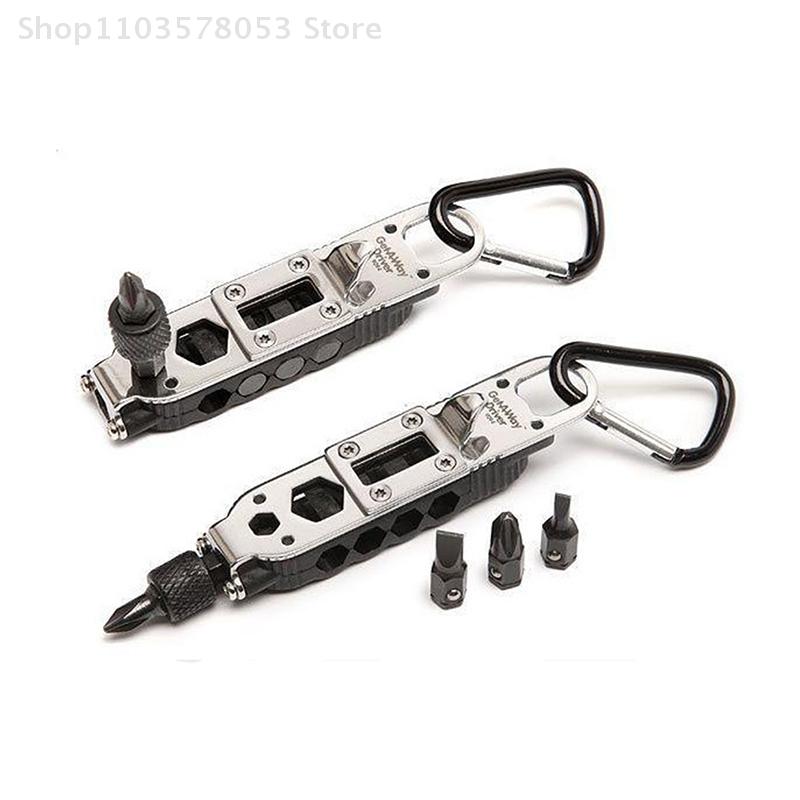 Mini Screwdriver Outdoor EDC Keychain Shape Screwdrivers Portable Multifunctional Steel Repair Combination Tools