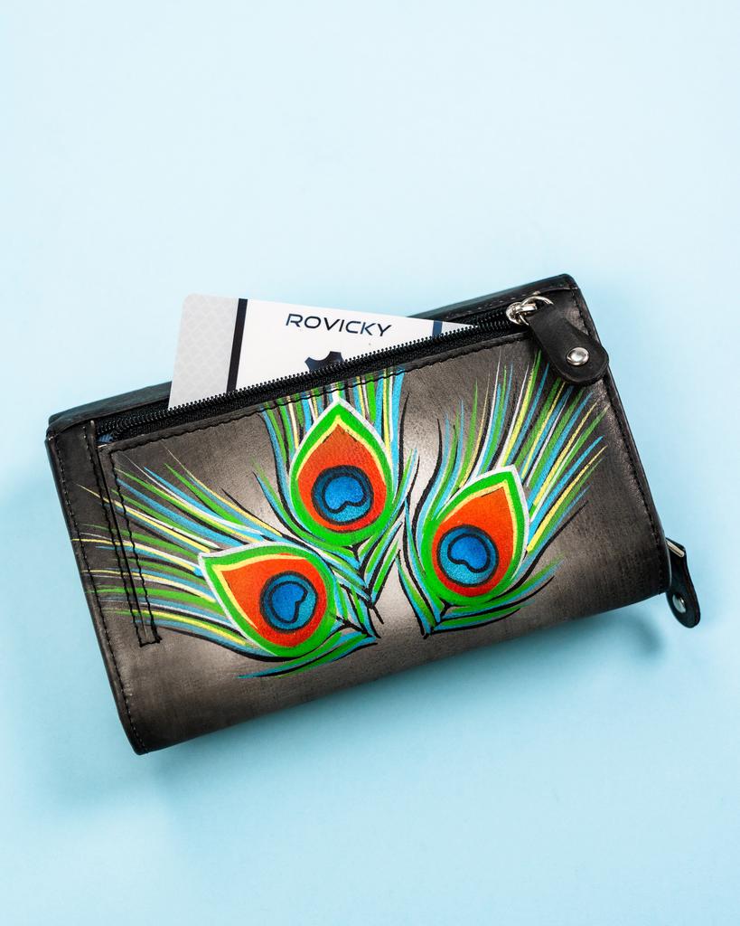 Women's leather wallet R-N0493-ART-22-7279