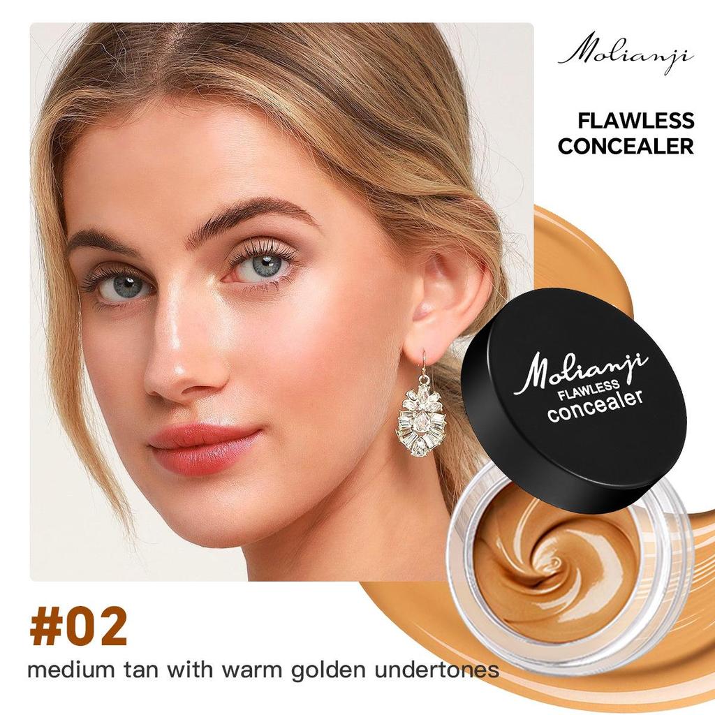 Waterproof Concealer Cream: Brightens Skin, Covers Acne, Freckles, Dark Circles, and Provides Contouring