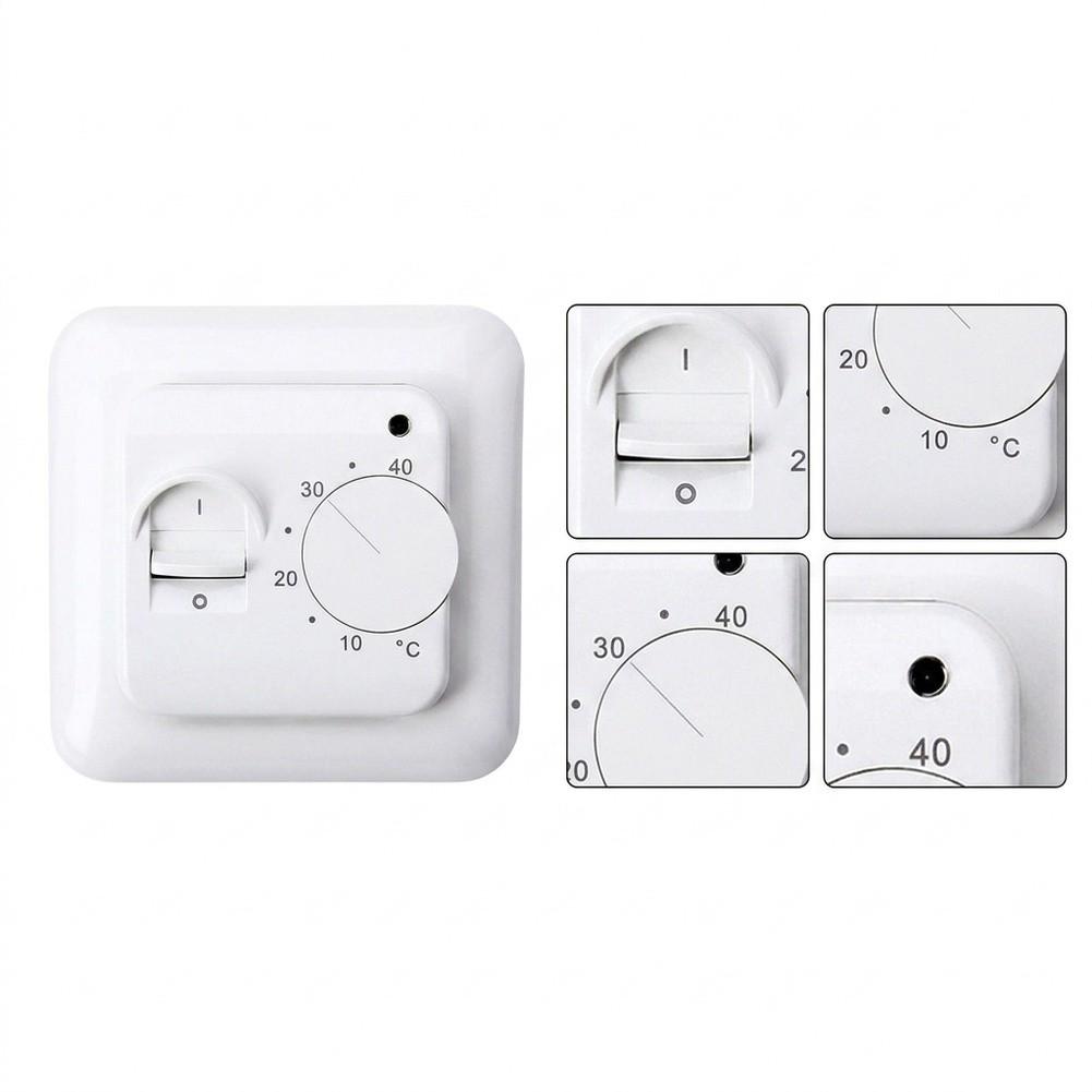 86x86 Mm Mechanical Temperature Controller Thermostat Floor Sensor 16A Electric UnderFloor Floor Sensor Heating