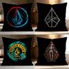 Fashion V-VVolcom Cushion Cover Soft Washable Pillow Case Multi-Scene for Couch Bed Travel Office Use