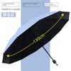 [12-Rib Extra-Large Size] Folding Rainproof Umbrella, Enlarged, Thickened, and Reinforced, Suitable for Three People, Dual-Use for Sun and Rain