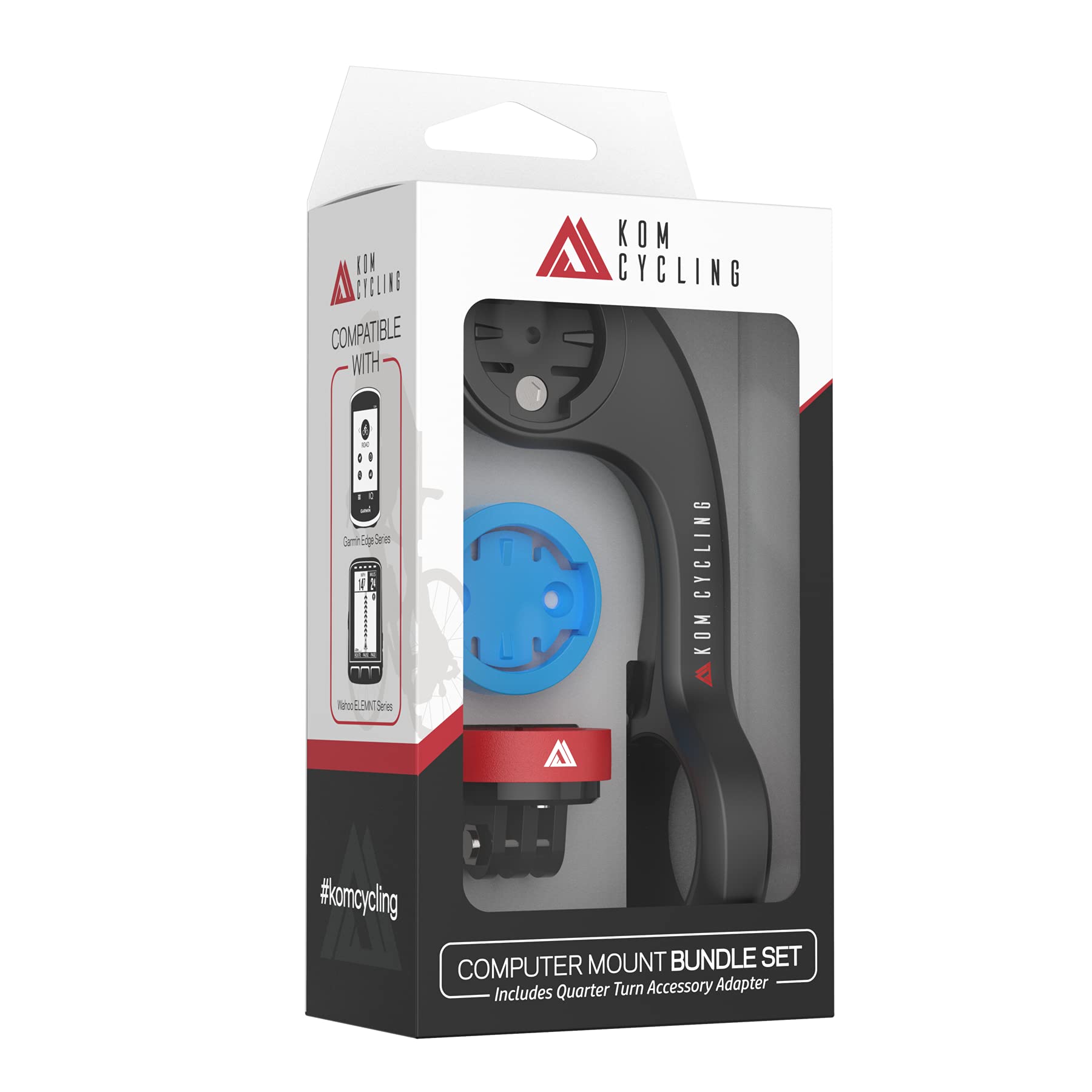 

Комплект креплений для велокомпьютера KOM Cycling, быстросъемный комбинированный набор, черный комбинированный комплект с адаптером GoPro