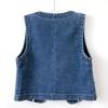 Women's Spring Short Sleeveless Vest Solid Color Daily Casual Jacket