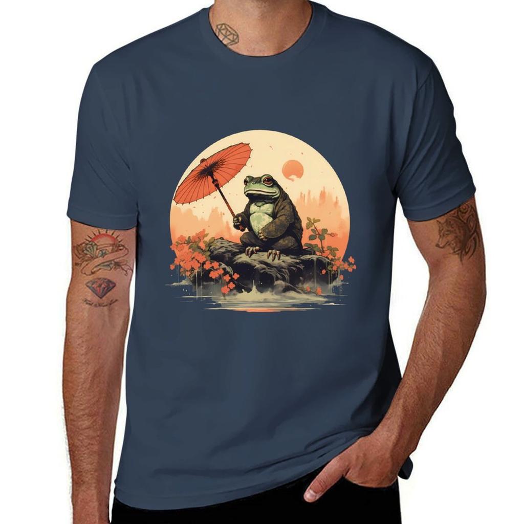 Japanese Frog Tshirt Unisex T Shirts Cotton Funny T Shirts Unisex Tshirt