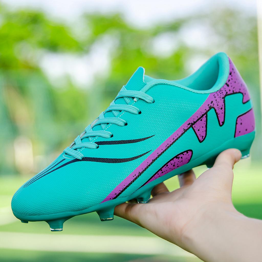 New lace-up children's broken nails football shoes men's youth grass club student training shoes