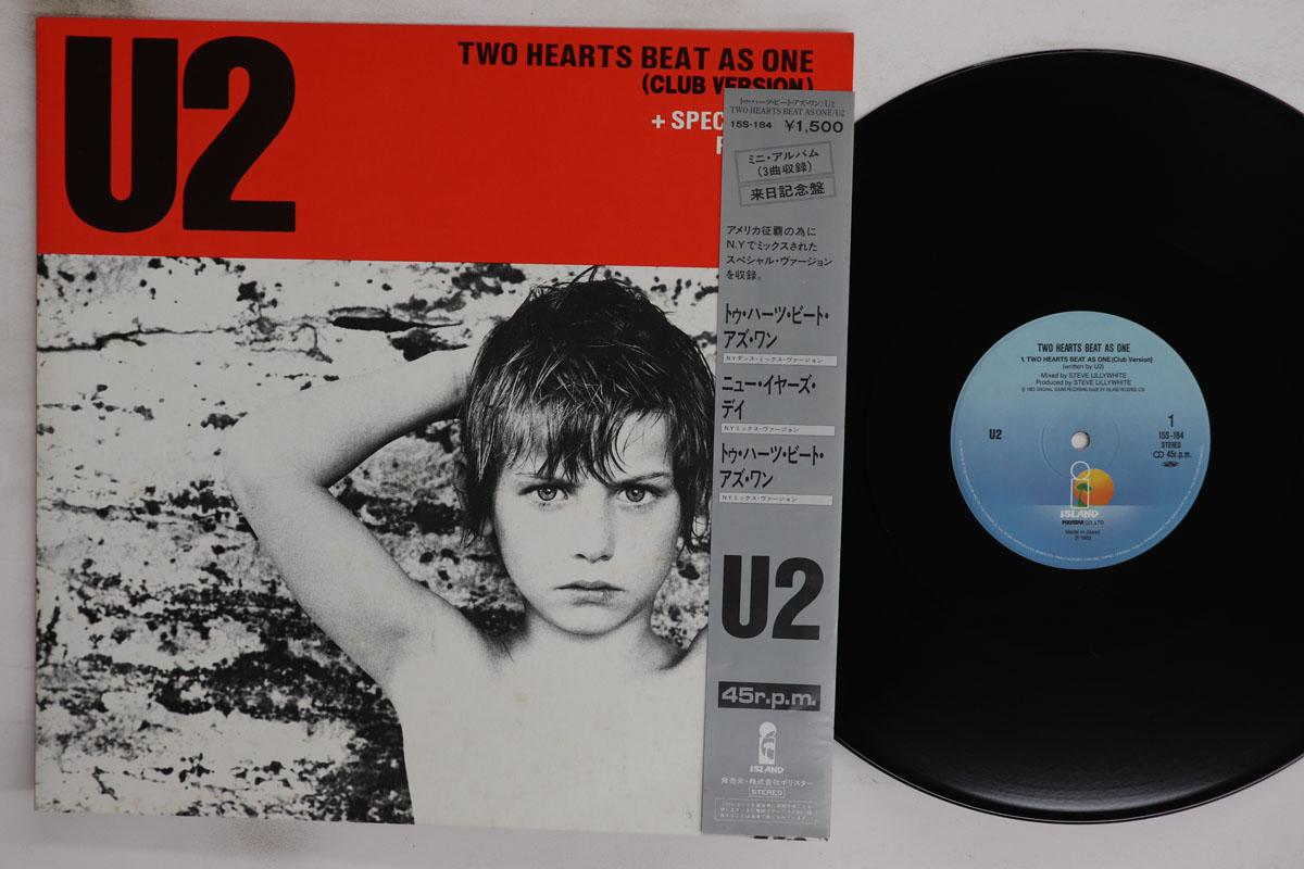 

12inch Record U2 Two Hearts Beat As One 15S184 POLYSTAR 1983 Japan Obi Rock Used