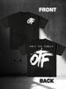 Men'S OTF Pattern T-Shirt - "Family Only" Design, Casual Crew Neck Short Sleeve Tee,  Relaxed Fit, Perfect for Travel And Leisure