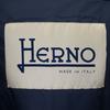 HERNO PI001564D-39601-9290 Navy wool-blend hooded down coat coat 40 NavyUsed