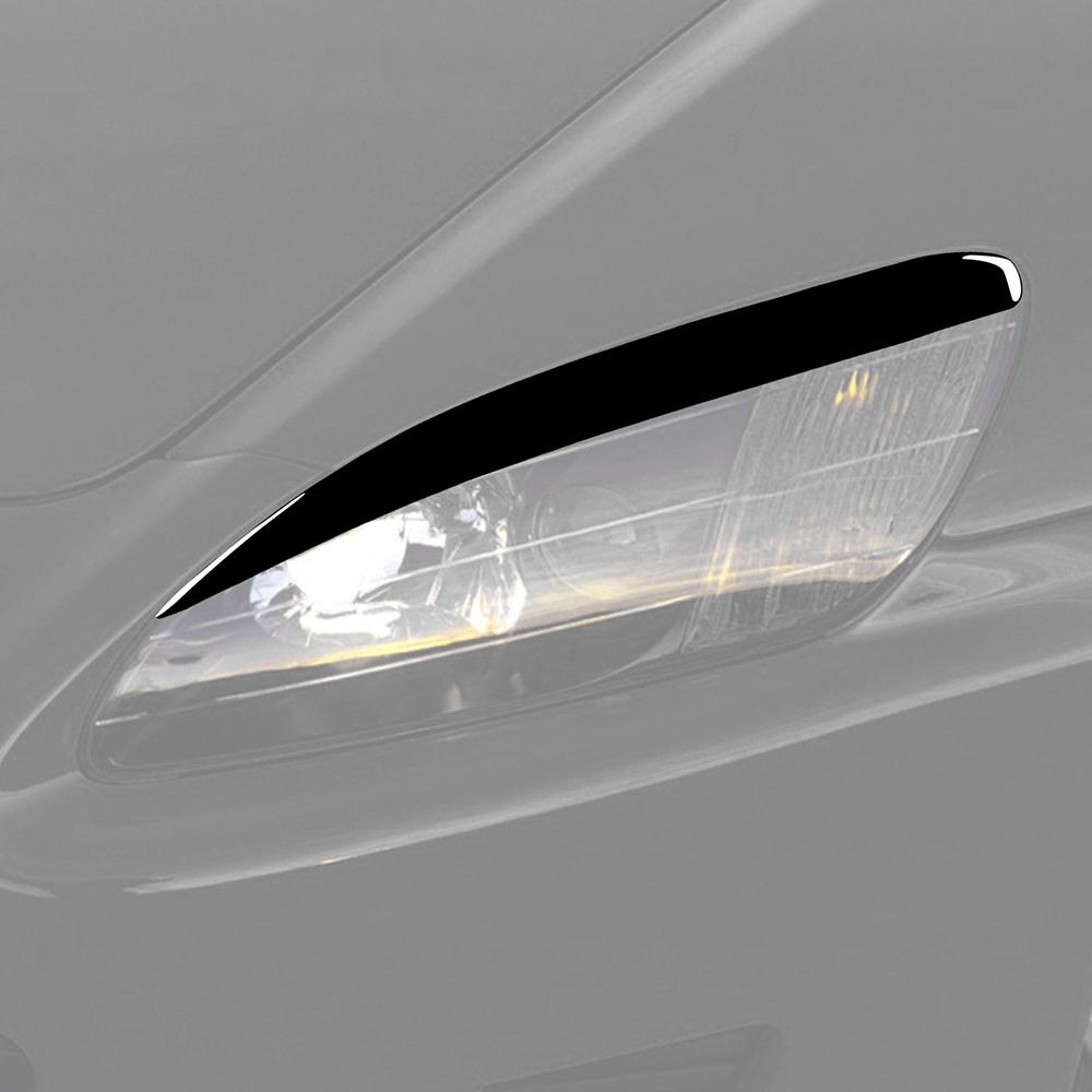 Car Headlight Eyebrow Eyelids ABS Stickers Trim Cover Black For Honda S2000 2000 2001 2002 2003 2004 2005 2006 2007 2008 2009