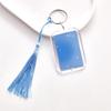 Tassel Keychain Chinese Style Acrylic Pendant For Students Graduation Wishes Transparent Keychain