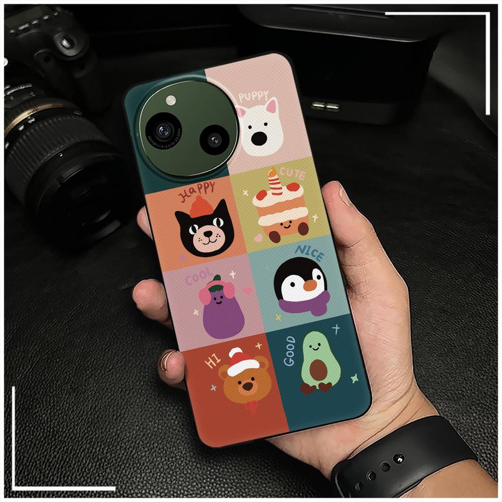 Graffiti Soft case Phone Case For Sharp Aquos R9/SH-51E Back Cover Durable Anti-dust Phone Pouch Cute Cartoon TPU