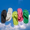 Fashion New 2024 Summer Eva Pool Flip Flops Woman Clip Toe Soft Bottom Pillow Slippers for Women Platform Non-Slip Beach Slides Sandals