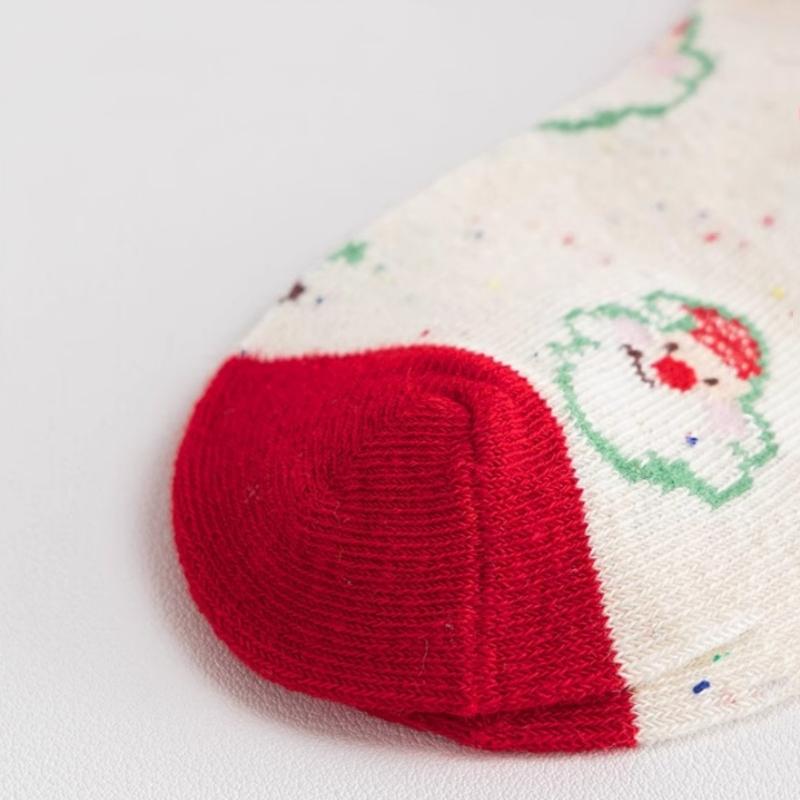 5Perechi/Set Șosete de Crăciun pentru Copii Fete Băieți Iarnă Șosete pentru Copii Anul Nou Desen Animat Drăguț Șosete Festive Pentru Fată 2-12 Ani