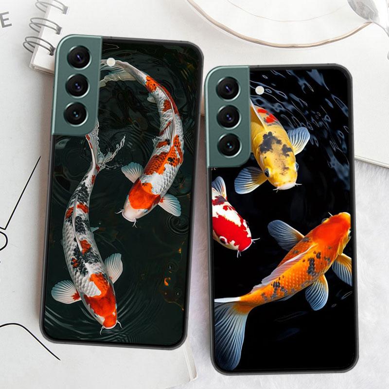 Hochwertige Zierfisch- und Koi-Karpfen-Handyhülle für Samsung Galaxy S22 S25 Ultra S21 S10 Plus S26 Edge S20 S23 S24 FE Hülle