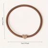 5pcs Simple And Fashionable,Soft Thin Hair Band,Small Heart Shape,Elegant High Ponytail,High Elasticity,Hair Tie Hair Accessory